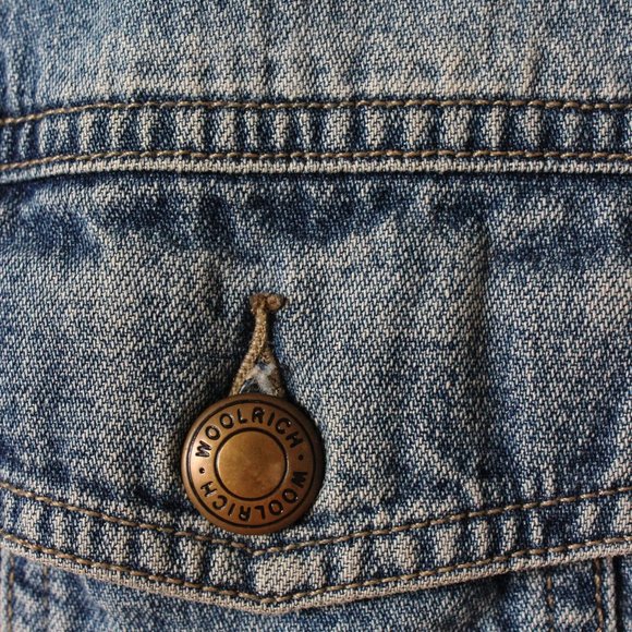 80's Vintage Woolrich Denim Vest Size Large - Picture 4 of 5